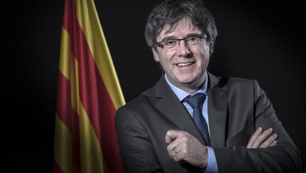 Carles Puigdemont, el expresidente catalán - Sputnik Mundo