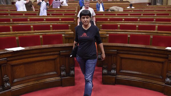 Anna Gabriel, exdiputada catalana de la Candidatura d'Unitat Popular (CUP) (archivo) - Sputnik Mundo