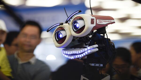 Un robot chino en la Conferencia de Robots Mundial en Pekín (imagen referencial) - Sputnik Mundo