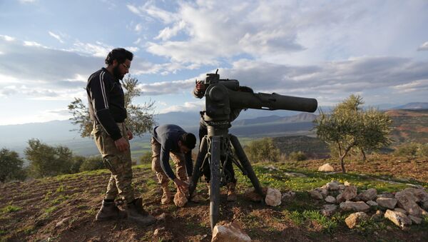 Soldados del Ejército Libre Sirio en Afrín - Sputnik Mundo