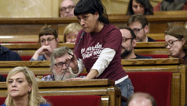 Anna Gabriel, la exdiputada catalana - Sputnik Mundo