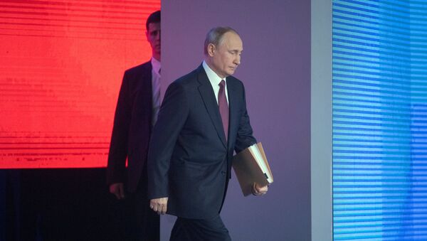 Vladímir Putin ofrece su mensaje anual ante la Asamblea Federal - Sputnik Mundo