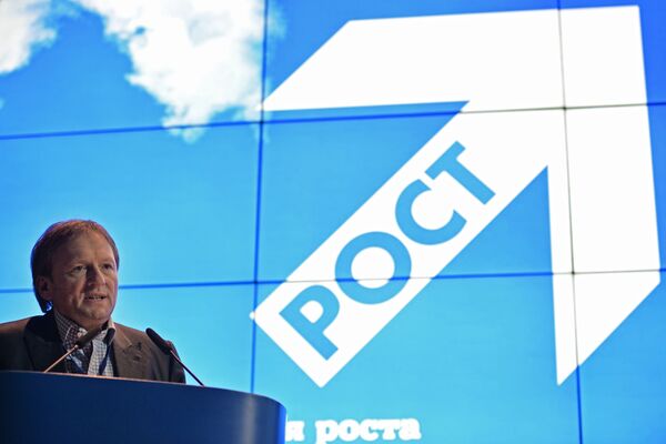 El líder del partido Causa Justa —posteriormente rebautizado Partido del Crecimiento—, Borís Titov, en el congreso del partido Causa Justa - Sputnik Mundo