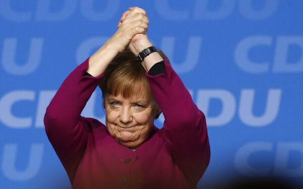 La canciller alemana, Angela Merkel, habló en el congreso de la Unión Demócrata Cristiana en Berlín. - Sputnik Mundo