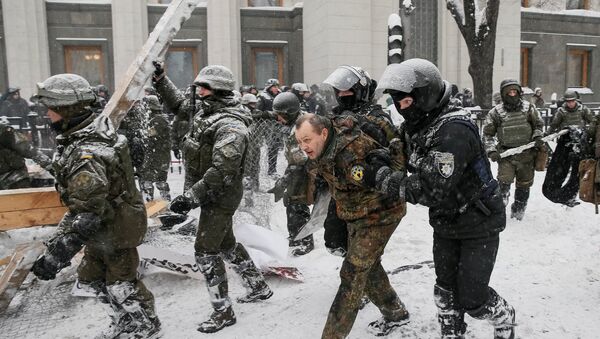 Las manifestaciones en Kiev, Ucrania - Sputnik Mundo