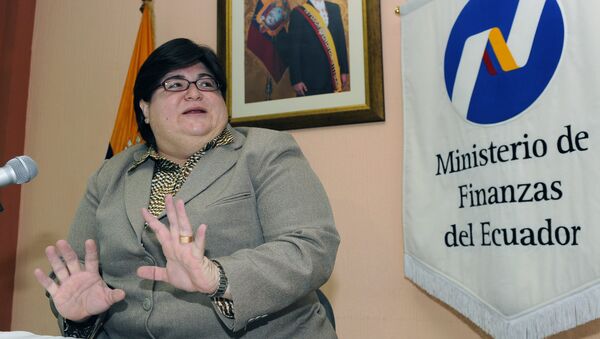 María Elsa Viteri, ministra de Economía y Finanzas de Ecuador - Sputnik Mundo