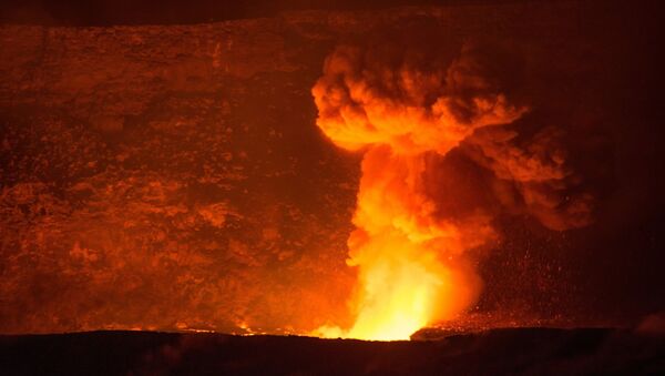 Erupción volcánica (imagen ilustrativa) - Sputnik Mundo