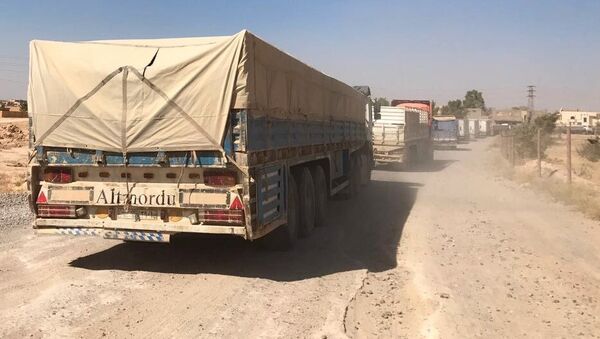 Convoy humanitario en Siria (archivo) - Sputnik Mundo