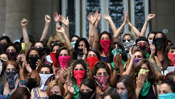 La movilización de mujeres en Argentina - Sputnik Mundo