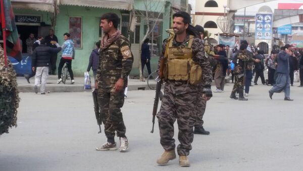 El lugar del atentado terrorista en Kabul, Afganistán - Sputnik Mundo