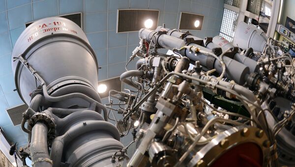 Motor de cohete RD-191 de la empresa rusa Energomash (imagen referencial) - Sputnik Mundo