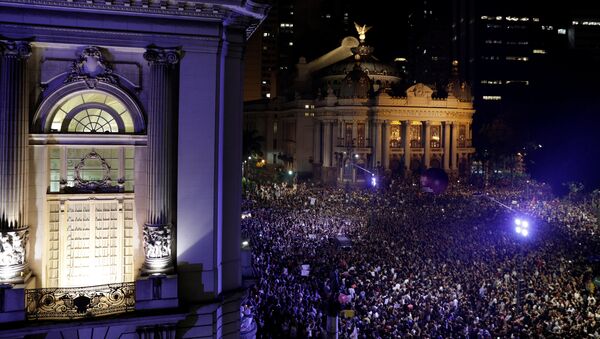Manifestación en Río de Janeiro - Sputnik Mundo