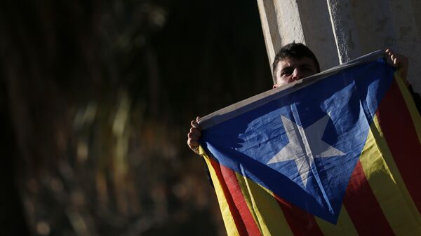 Estelada, bandera independentista de Cataluña (archivo) - Sputnik Mundo