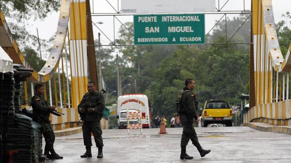 La frontera entre Colombia e Ecuador (archivo) - Sputnik Mundo