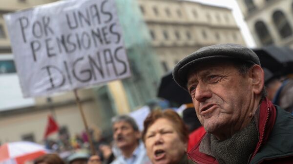 Manifestación de jubilados en España (archivo) - Sputnik Mundo