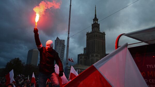 Manifestación en Varsovia, Polonia (archivo) - Sputnik Mundo