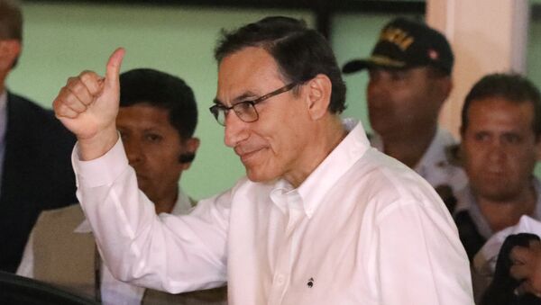 Presidente de Perú, Martín Vizcarra - Sputnik Mundo