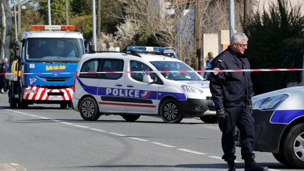 Operativo policial en el lugar del ataque en Carcasona, Francia - Sputnik Mundo
