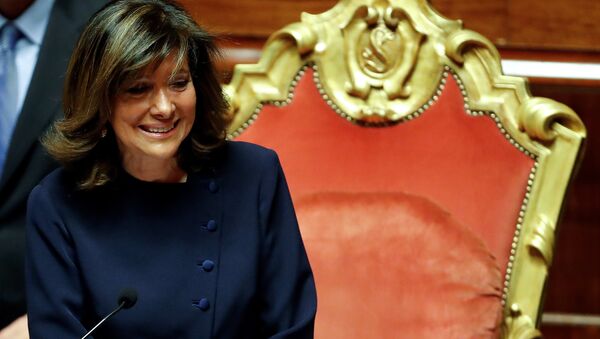 Maria Elisabetta Alberti Casellati, elegida como presidenta de la cámara alta del Parlamento de Italia - Sputnik Mundo