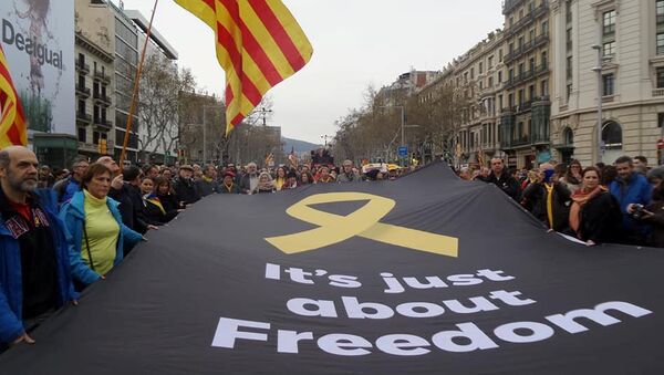 Manifestación en Cataluña - Sputnik Mundo