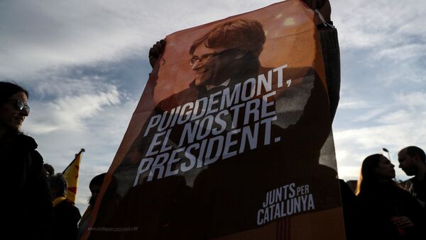Protestas en Cataluña tras la detención de Carles Puigdemont - Sputnik Mundo