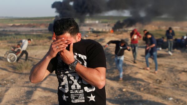 Enfrentamientos en la Franja de Gaza (archivo) - Sputnik Mundo