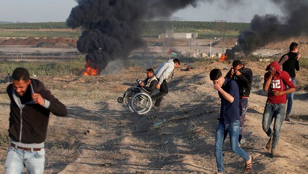 Enfrentamientos en la Franja de Gaza - Sputnik Mundo