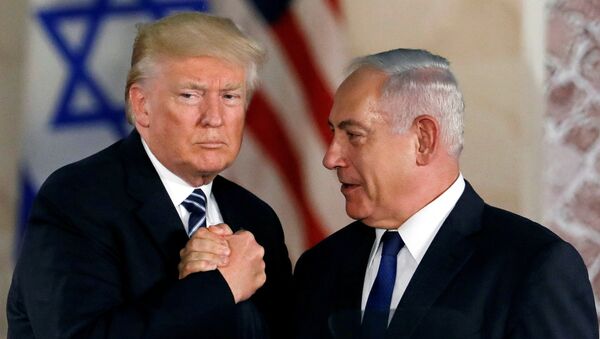 Presidente de EEUU, Donald Trump, y el primer ministro de Israel, Benjamin Netanyahu - Sputnik Mundo