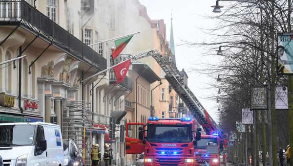 Incendio en Estocolmo, Suecia, el 4 de abril de 2018 - Sputnik Mundo