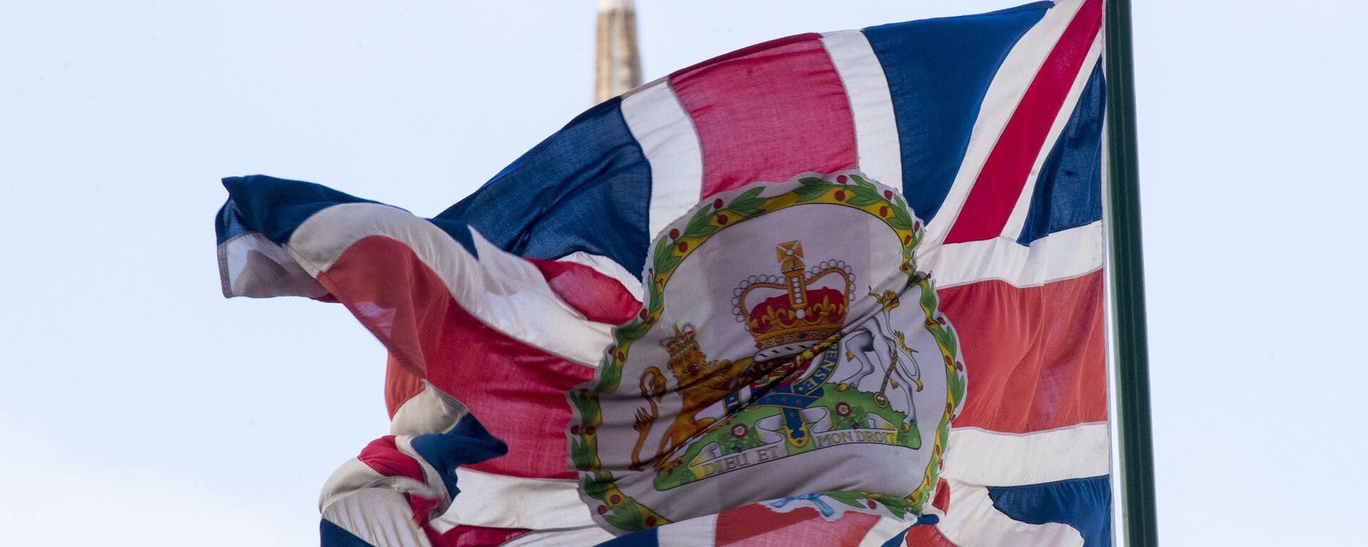La bandera del Reino Unido en la Embajada británica en Moscú - Sputnik Mundo, 1920, 31.01.2022