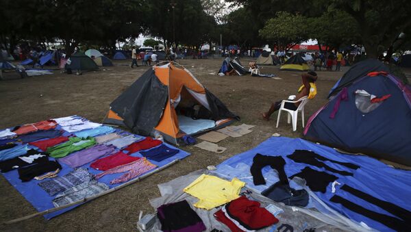 Campo de refugiados venezolanos en Brasil (archivo) - Sputnik Mundo