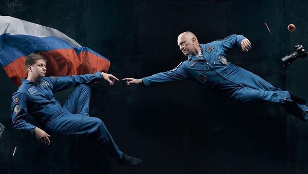 Los cosmonautas rusos Andréi Babkin y Oleg Artémev (imagen referencial) - Sputnik Mundo