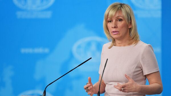 María Zajárova, la portavoz del Ministerio de Exteriores de Rusia (archivo) - Sputnik Mundo