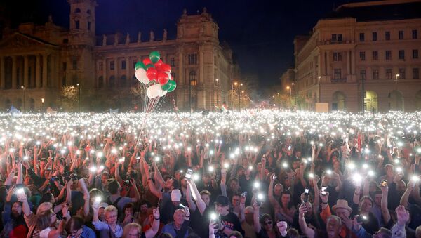 Manifestación en Budapest - Sputnik Mundo