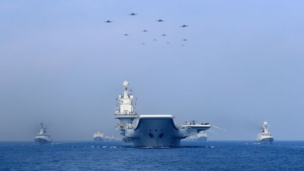 Un grupo naval chino en el mar del Sur de China - Sputnik Mundo
