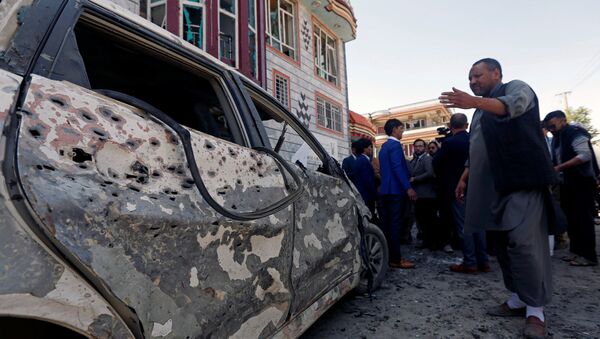 El lugar del atentado en Afghanistán - Sputnik Mundo