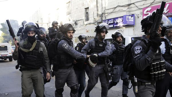Policías antidisturbios israelíes, foto de archivo - Sputnik Mundo