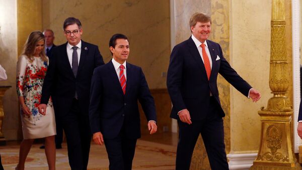Enrique Peña Nieto, presidente de México y Willem-Alexander, rey de los Países Bajos - Sputnik Mundo