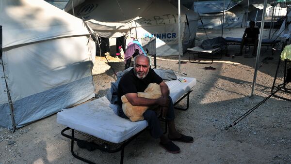 El campo de refugiados de Lagadikia, Grecia (archivo) - Sputnik Mundo