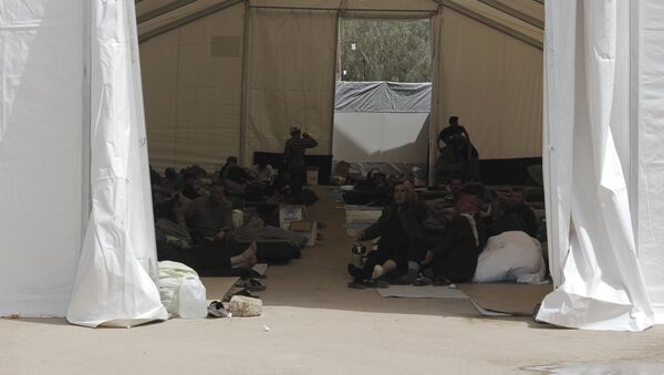 Un campamento para refugiados sirios (archivo) - Sputnik Mundo