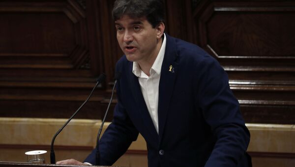 El portavoz de Esquerra Republicana de Catalunya (ERC), Sergi Sabrià - Sputnik Mundo