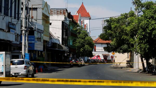 Situación en Indonesia tras un atentado terrorista en Surabaya, Indonesia - Sputnik Mundo