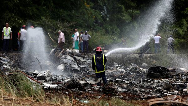 Lugar del siniestro del avión Boeing 737 en La Habana - Sputnik Mundo
