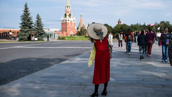 Turistas en el Kremlin de Moscú - Sputnik Mundo