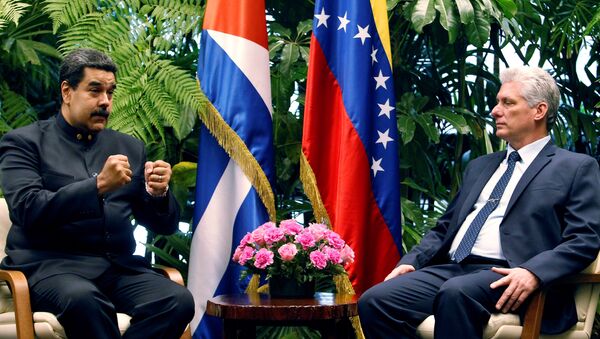 El presidente de Venezuela, Nicolás Maduro, y su homólogo cubano, Miguel Díaz-Canel - Sputnik Mundo