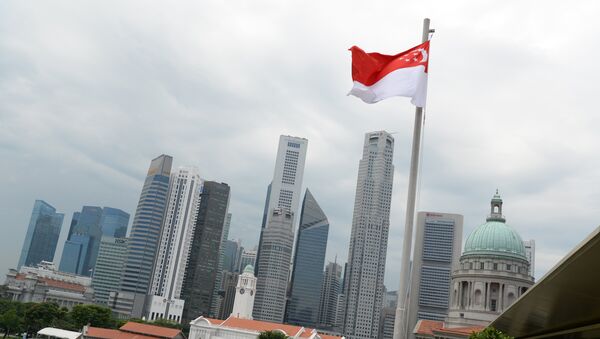 Bandera de Singapur - Sputnik Mundo