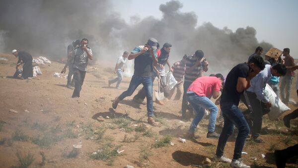 Protestas en la frontera entre Israel y la Franja de Gaza - Sputnik Mundo