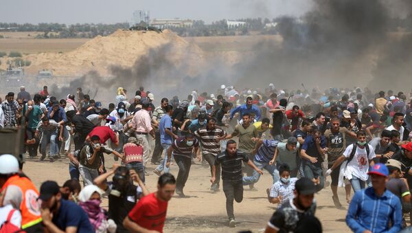 Protestas en la frontera entre Israel y la Franja de Gaza - Sputnik Mundo