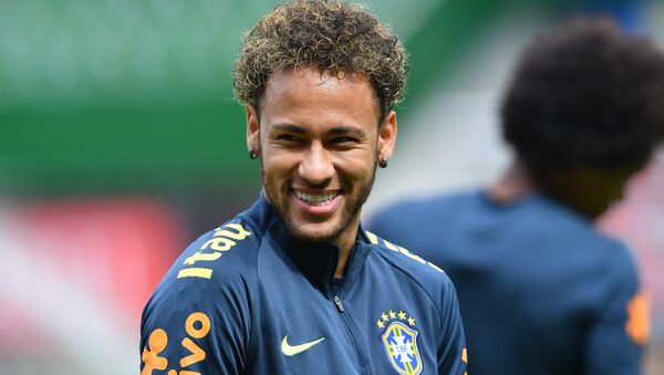 Neymar, futbolista del equipo brasileno de fútbol - Sputnik Mundo