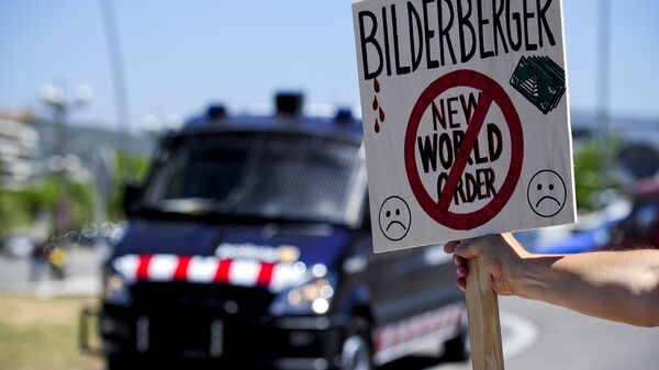 Protestas contra el Club Bilderberg - Sputnik Mundo